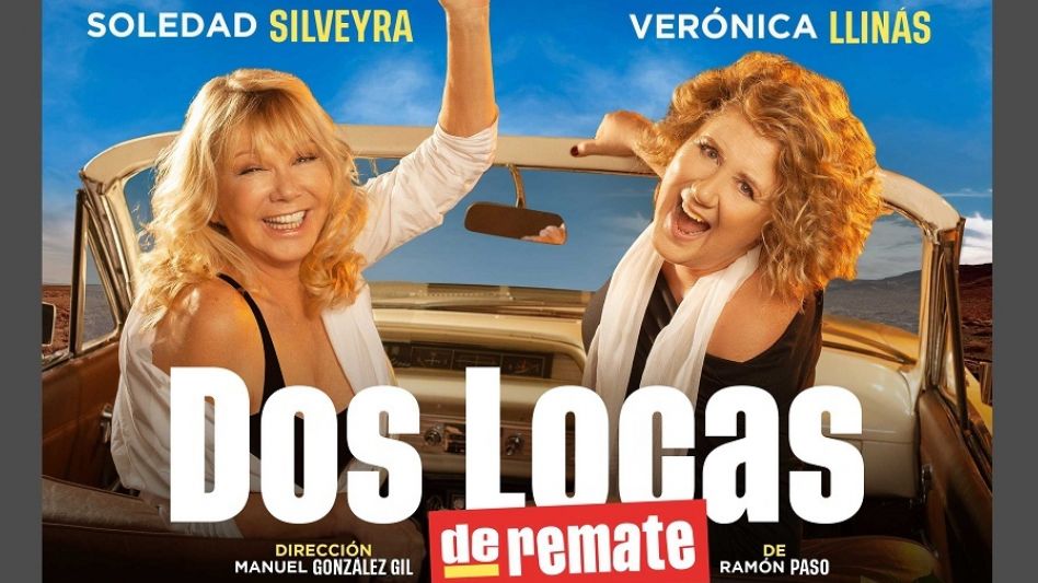 Las Dos locas de remate que estarán mañana en el Teatro Español de Azul. 
