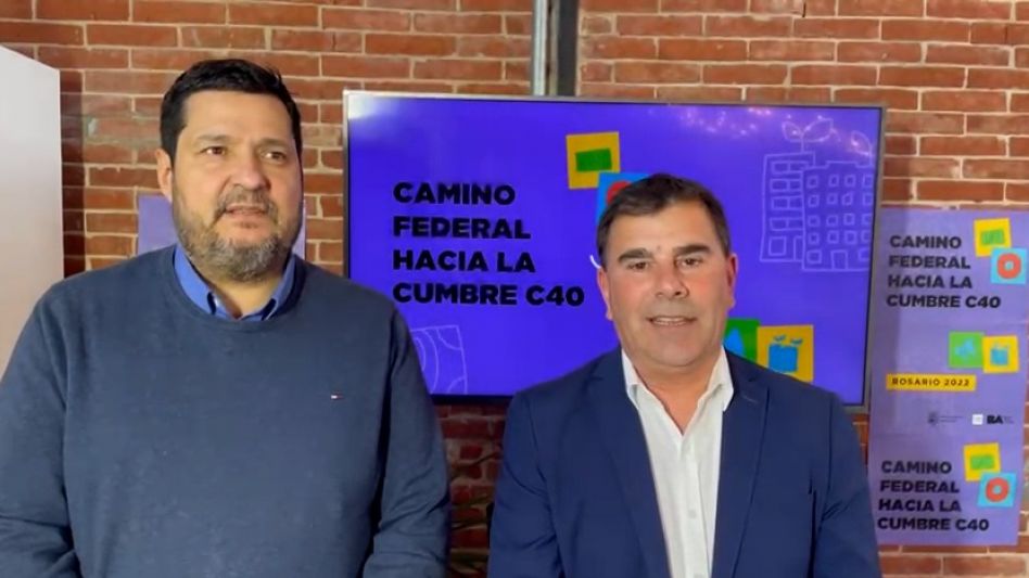 El intendente Bertellys participó del Camino Federal a la Cumbre C40 en Rosario