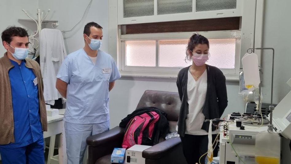 La jornada de donación se realizó en el Servicio de Hemoterapia del Hospital Municipal ?Dr. Ángel Pintos?.. FOTO: PRENSA MUNICIPAL