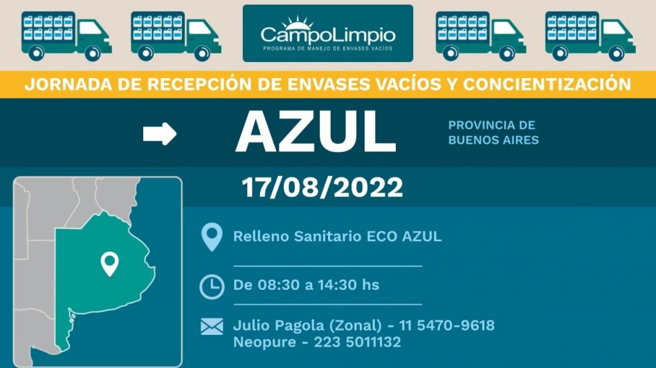 Nueva jornada de recepción de envases vacíos de fitosanitarios   