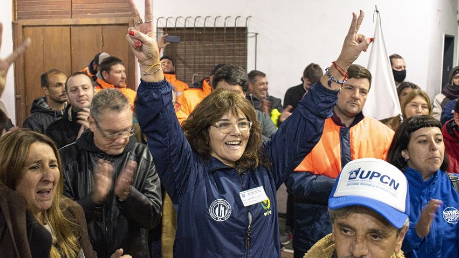 Carina Brunetto, secretaria general de CGT Azul. NACHO CORREA