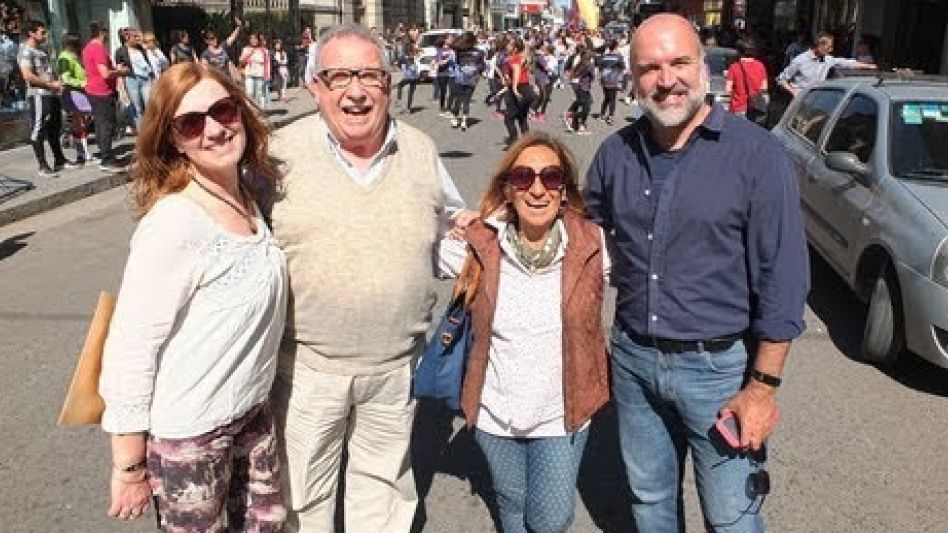 Algunos de los actores que hacen posible, anualmente el Festival Cervantino. Adriana Abadie, Horacio Aguilar, Estela Cerone y José Manuel Lucía Megías. 