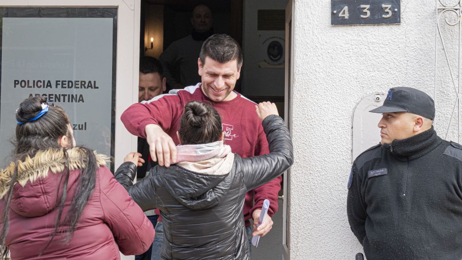 Adrián Osvaldo Núñez, uno de los policías investigados por la muerte de Daiana Abregú. Foto Nicolás Murcia.