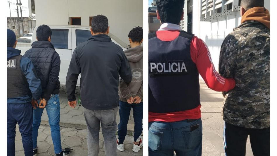 Los imputados por este ilícito ya fueron indagados. De acuerdo con lo informado, ninguno de ellos declaró. FOTOS: SECCIONAL PRIMERA AZUL/PBA