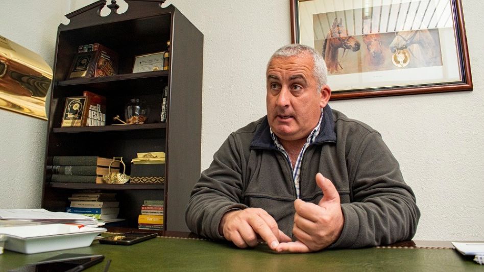 Nahuel Gangoiti, presidente del Colegio de Martilleros de Azul. FOTO: NACHO CORREA