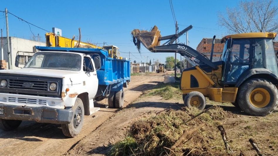 Trabajos de mejoras en calles de tierra
