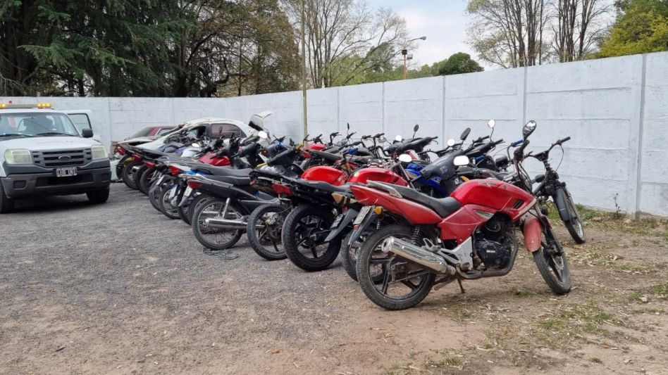 Secuestro de motos en distintos operativos de tránsito