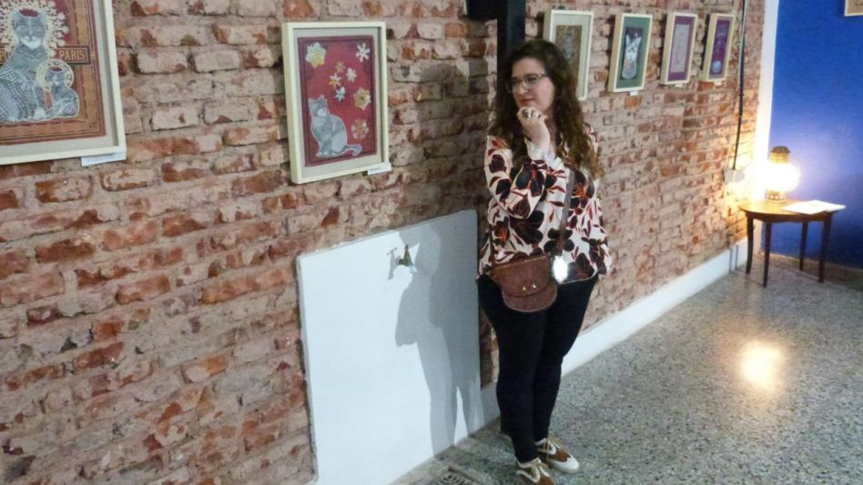 Laura Roth expuso su arte en Tandil