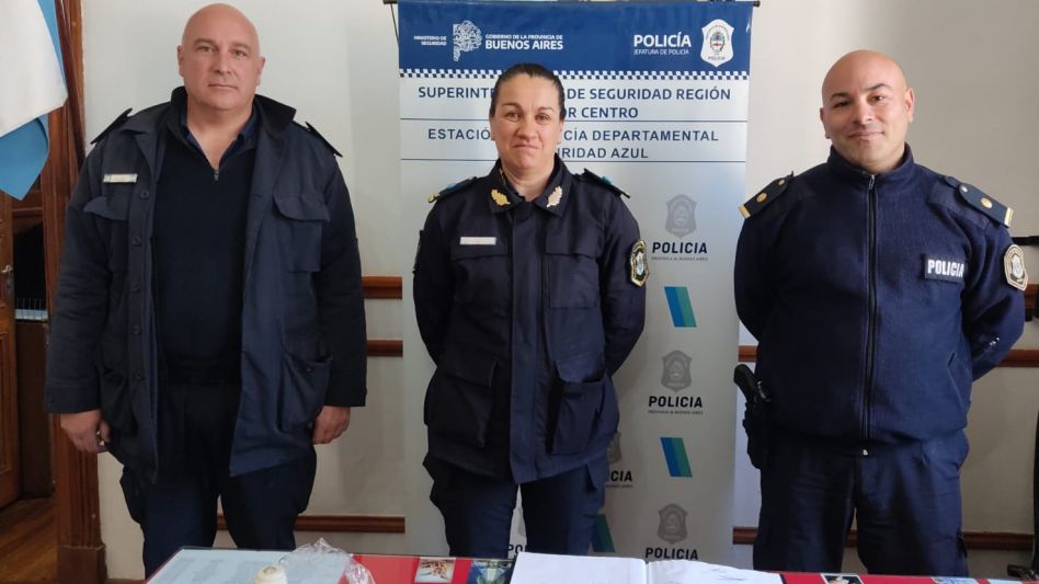 En la Policía Local asumió un nuevo titular: el oficial Inspector Héctor Cúpparo. FOTOS: EPDS AZUL/PBA