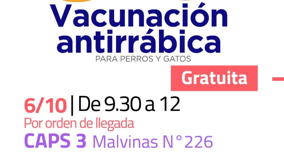 Nueva jornada de vacunación antirrábica