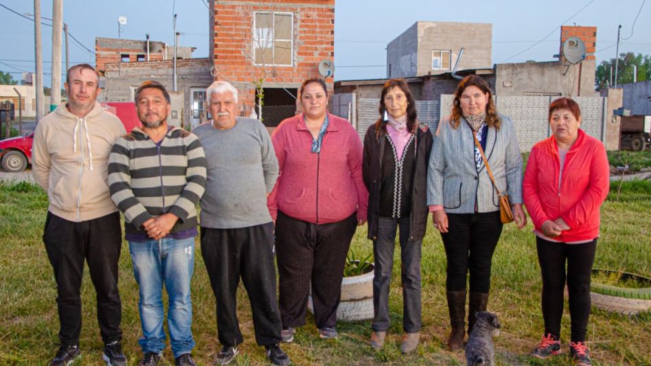 Esteban Cambronera, Carlos Frank, Darío Bravo, Carla Bongiorno, Gladys Borda, Eva Cordido, y María Gloria Pardiño, integrantes de la Lista Nº 2.