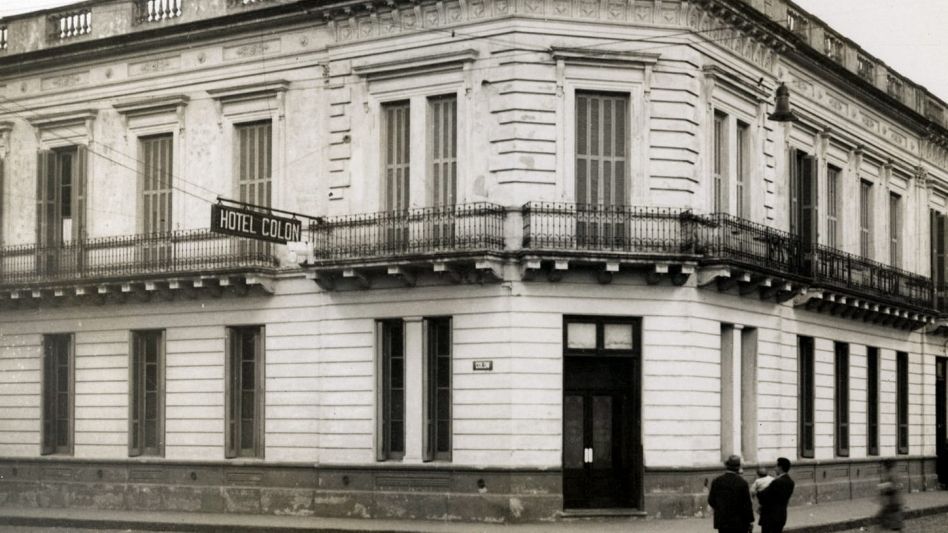 El Gran Hotel Colón, que alojó a Gardel en 1933. ARCHIVO/HEMEROTECA JMO AZUL