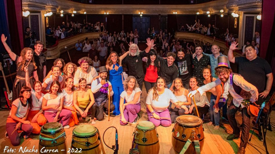 Paula Villamayor Grupo. Los acompañaron invitados especiales y el público que le dieron marco a este impetuoso encuentro.  FOTOS NACHO CORREA 