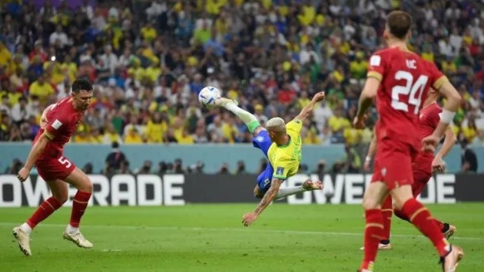 Brasil le ganó a Serbia con un Richarlison imparable