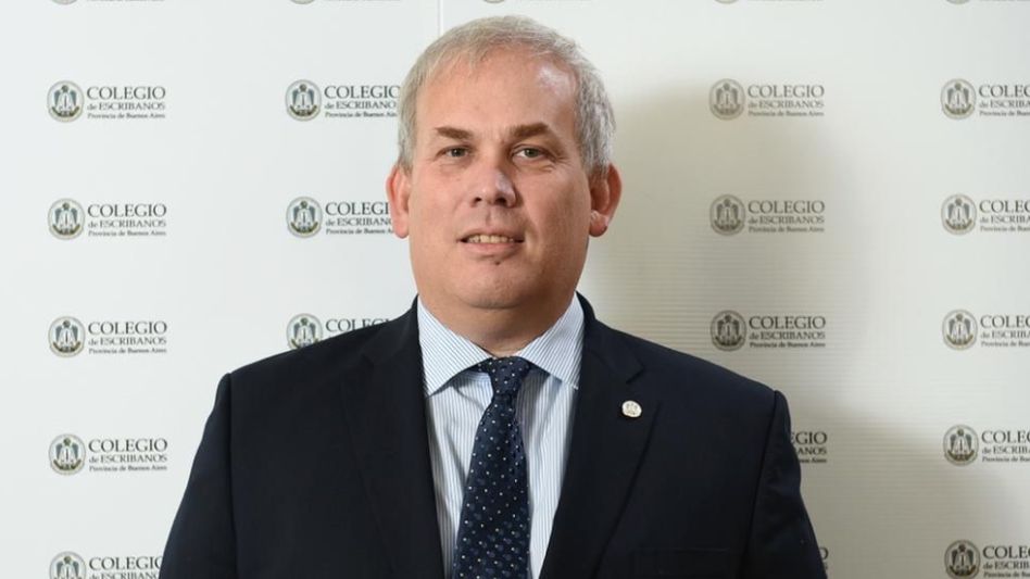 Diego Leandro Molina, Presidente del Colegio de Escribanos de la Provincia de Buenos Aires.