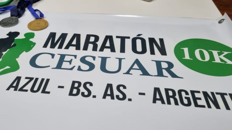 La maratón de CESUAR ya se palpita en las calles azuleñas. Foto: gentileza Prensa Municipal.