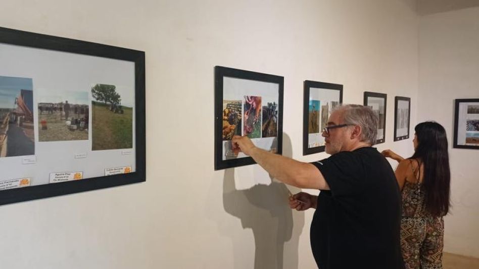 El montaje de la muestra en el Museo Comunitario GENTILEZA JORGE PÉREZ. 