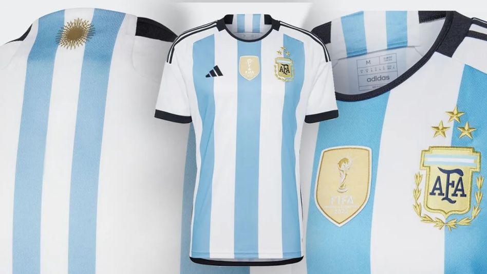 Furor por el comienzo de la venta de la camiseta argentina "tricampeona"