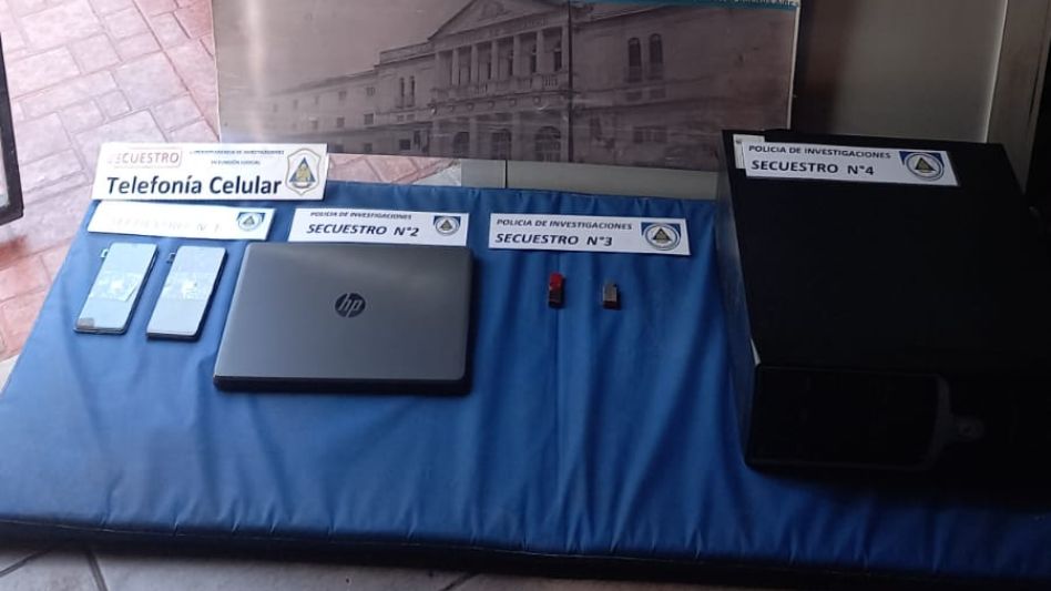 Los elementos incautados en el allanamiento