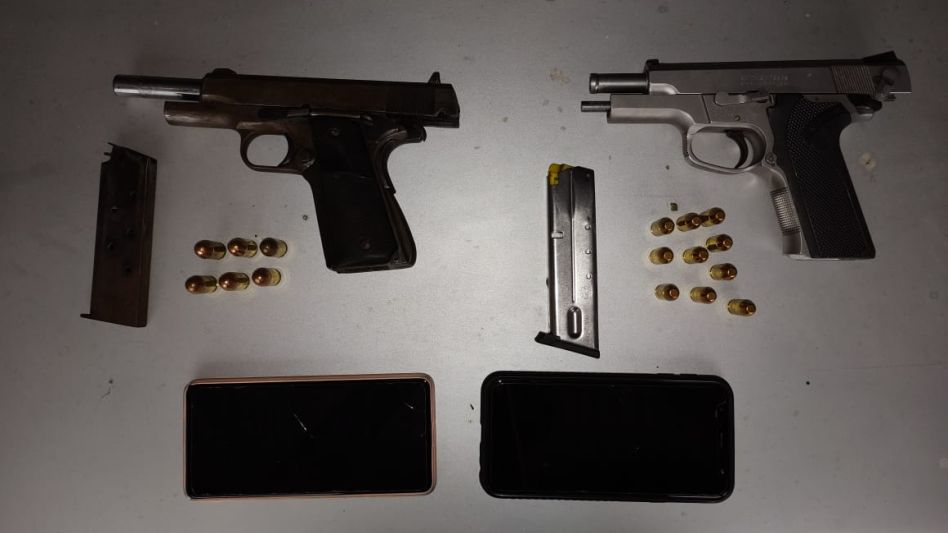 Las armas de fuego que la Policía había incautado en el marco de la investigación de estos hechos.  ARCHIVO/EL TIEMPO