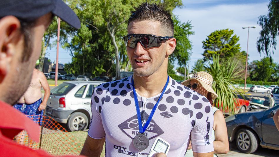 Gerónimo Dhereté se mostró muy conforme por su rendimiento y su próxima competencia será este domingo en Miramar. Foto: Nacho Correa.
