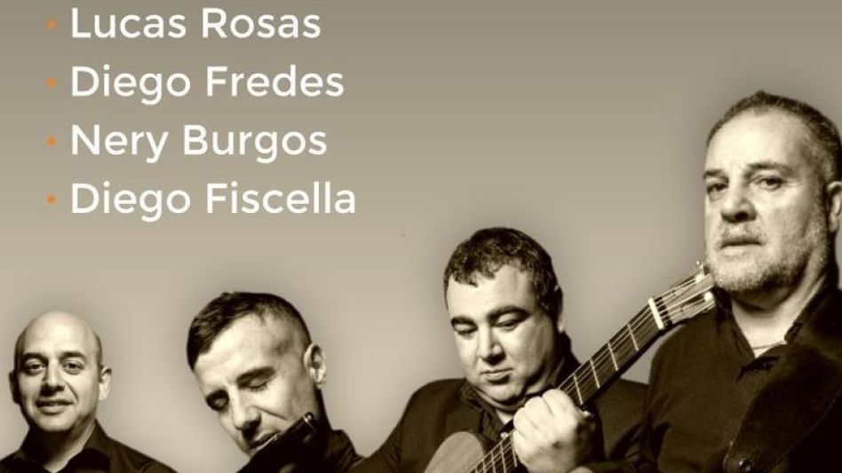 Los músicos Lucas Rosas, Diego Fredes, Nery Burgos y Diego Fiscella conforman ?Cuartango?.  PRENSA MUNICIPAL 