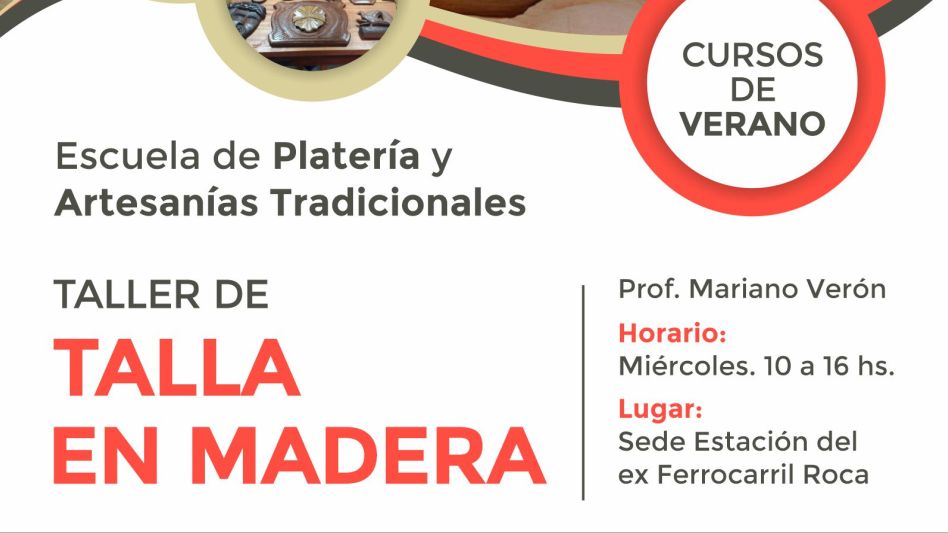 Taller de talla en madera en la Escuela de Platería
