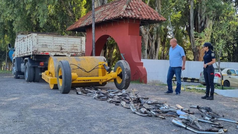 Se destruyeron caños de escapes libres