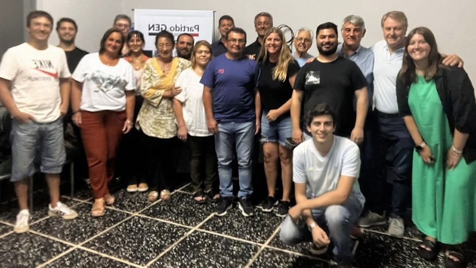 Los integrantes de la nueva conducción del GEN local. PRENSA GEN AZUL