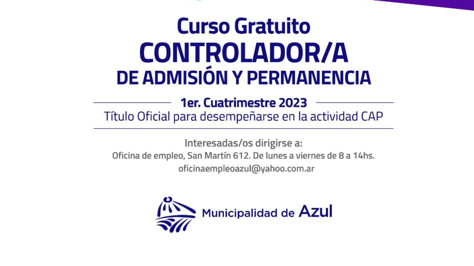 Curso de Controlador de Admisión y Permanencia