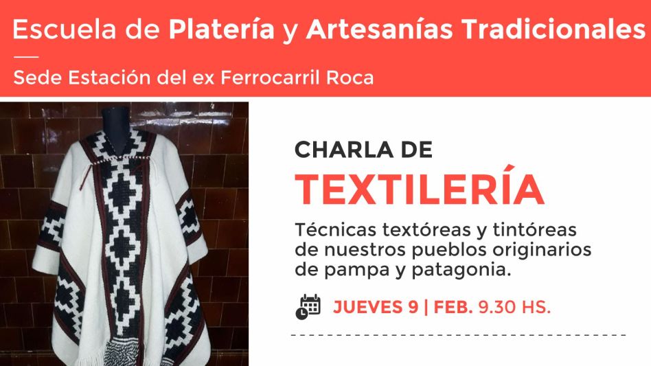 Charla de textilería en la Escuela de Platería