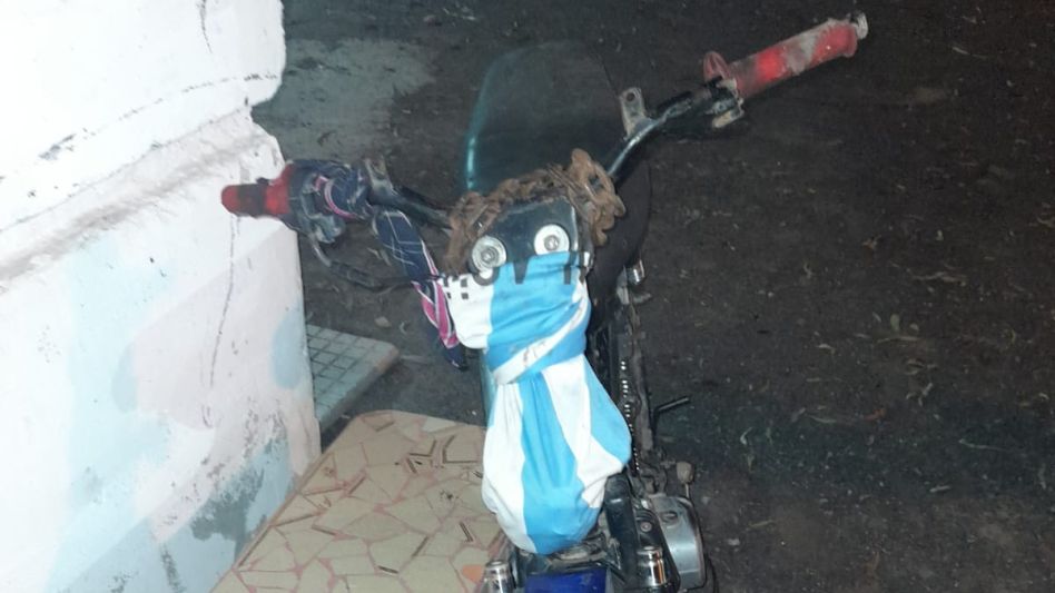 La moto que conducía el joven acusado de atropellar a un funcionario de la comuna había sido incautada cuando resultó aprehendido. EPDS AZUL/PBA