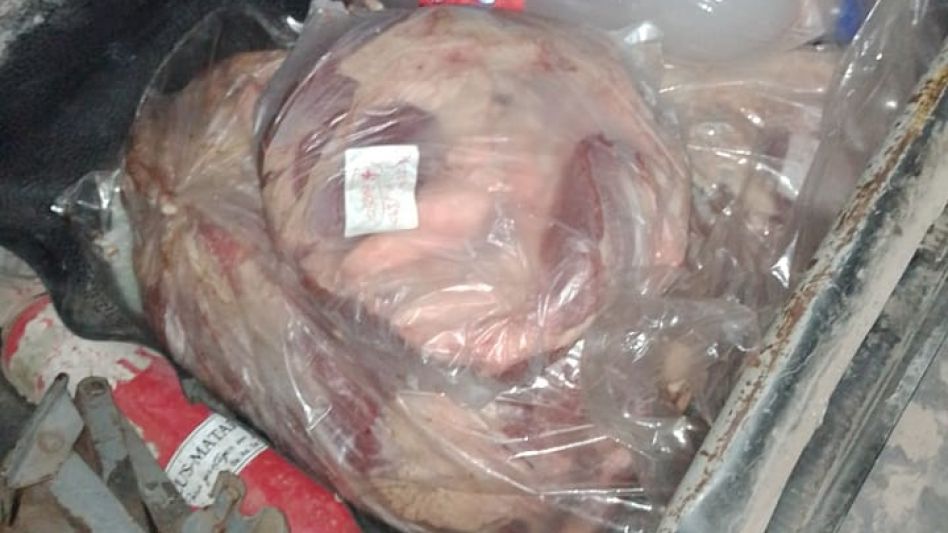 Aprehendieron a un hombre que vendía carne de dudosa procedencia 