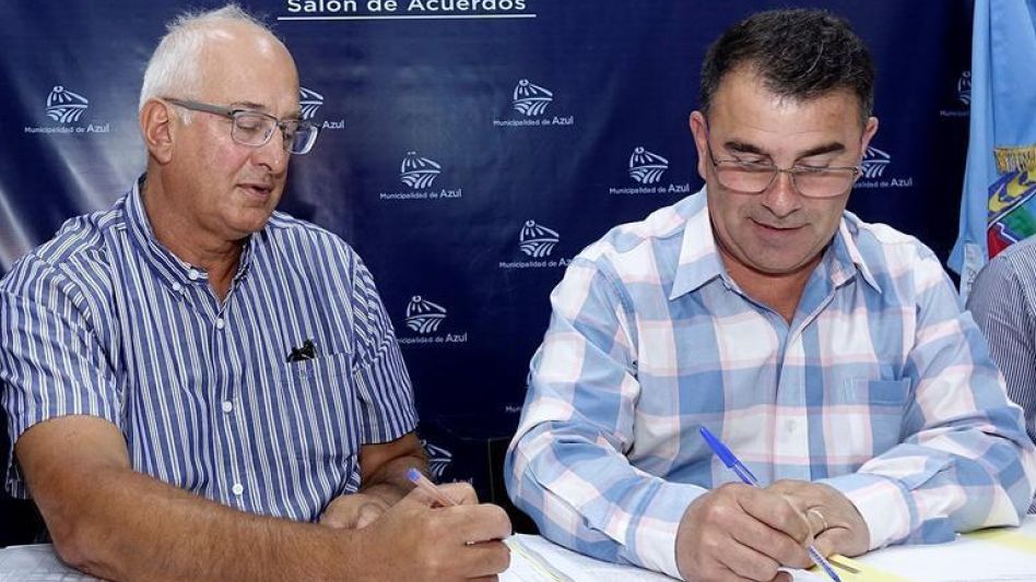 Bertellys firmó un convenio para adjudicar a la CEAL los trabajos en Villa Piazza Sur.
