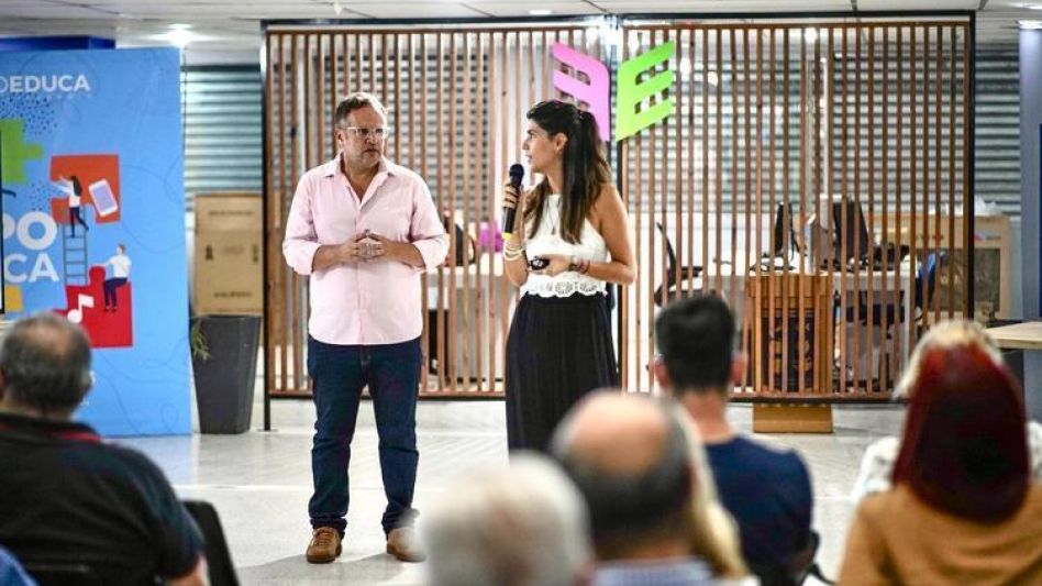 El director del Centro de Estudios Evoluciona Buenos Aires, Pablo Yannibelli, durante la presentación de ?Espacio Educa?.  PRENSA EVOLUCIÓN RADICAL