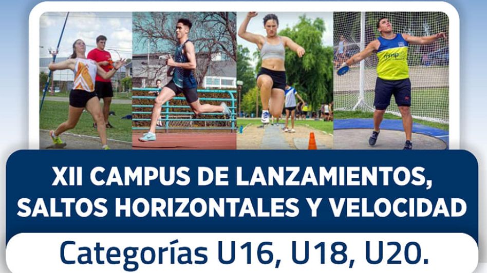 Campamento nacional de atletismo en Azul