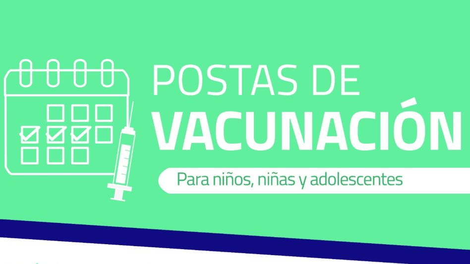 Continúan las postas de vacunación previas al inicio de clases