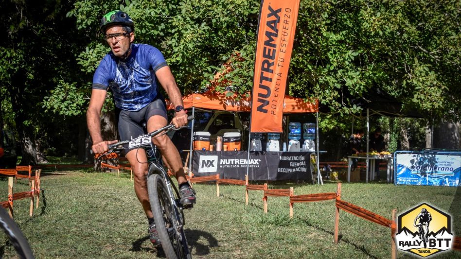 Miguel Ángel Álvarez fue uno de los pedalistas azuleños que compitió en el Rally BTT de Tandil. Foto: gentileza FACEBOOK TANDIL BTT