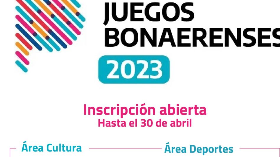 Se encuentra abierta la inscripción para los Juegos Bonaerenses 2023