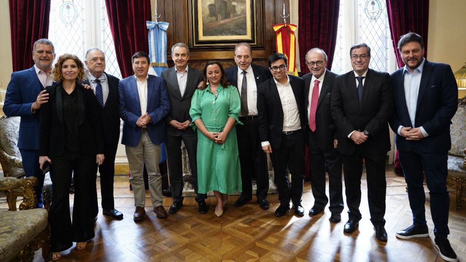 Cecilia Moreau recibió al expresidente español Rodríguez Zapatero