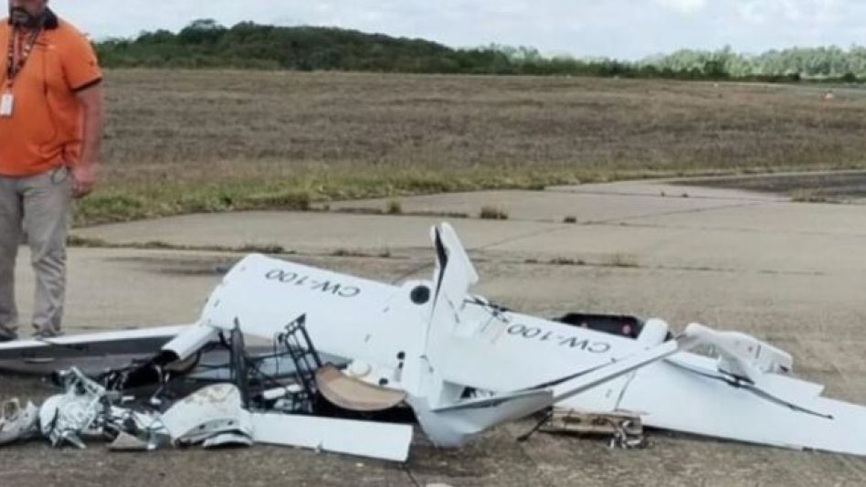 Cayó un drone de media tonelada de peso del ministerio de Seguridad bonaerense