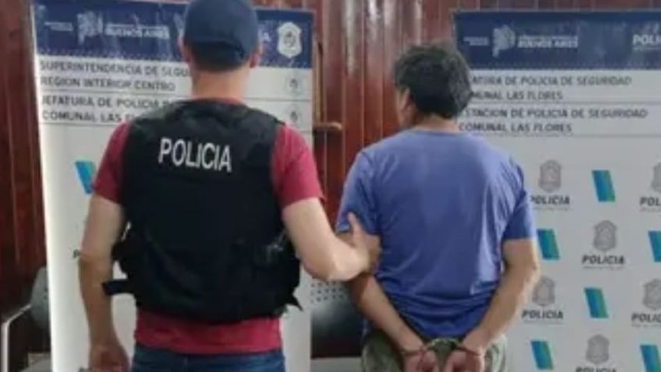 El investigado por estos abusos en perjuicio de una menor había sido detenido en Las Flores a fines de diciembre del año anterior. POLICÍA COMUNAL LAS FLORES/PBA