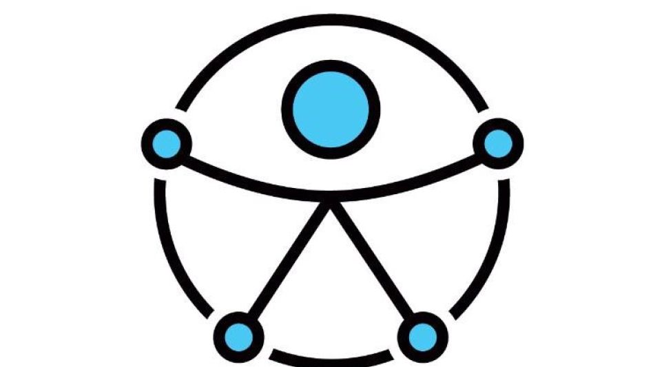 El logo, que deja atrás la imagen de la persona en silla de ruedas que representó a la discapacidad, refleja un círculo con la figura simétrica conectada que representa una armonía entre humanos.