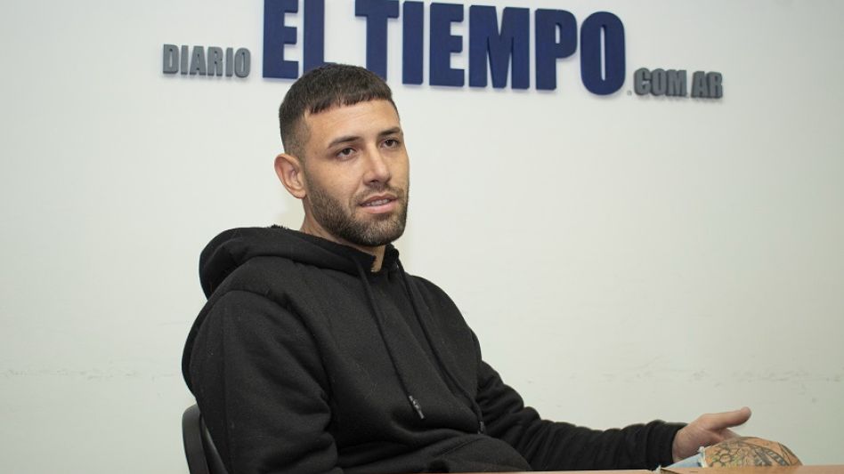 El integrante de la Asociación Civil Cannabis Medicinal Azul, Ayrton Tucci. NACHO CORREA