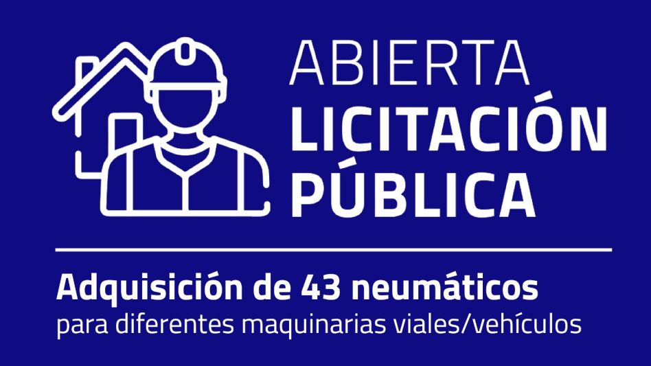 Licitación para maquinarias viales