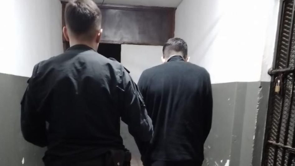 El joven fue indagado ayer en sede judicial. Tras negarse a declarar recuperó la libertad.  EPDS AZUL/PBA