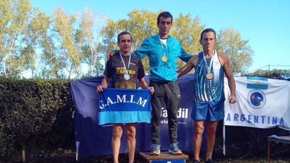 Marcelo Conde se subió al escalón más alto del podio en la categoría de 50 a 54.  