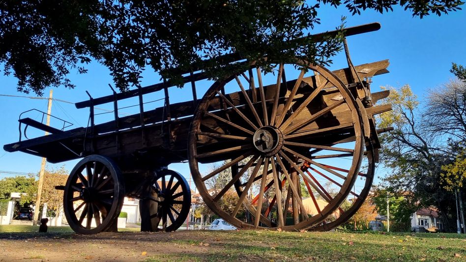 Trabajos de reacondicionamiento del carretón del Parque Municipal 