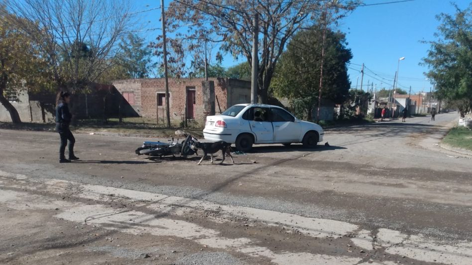 Menores lesionados en un siniestro de tránsito
