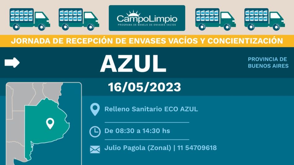 Nueva jornada de recepción de envases vacíos de fitosanitarios